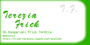 terezia frick business card